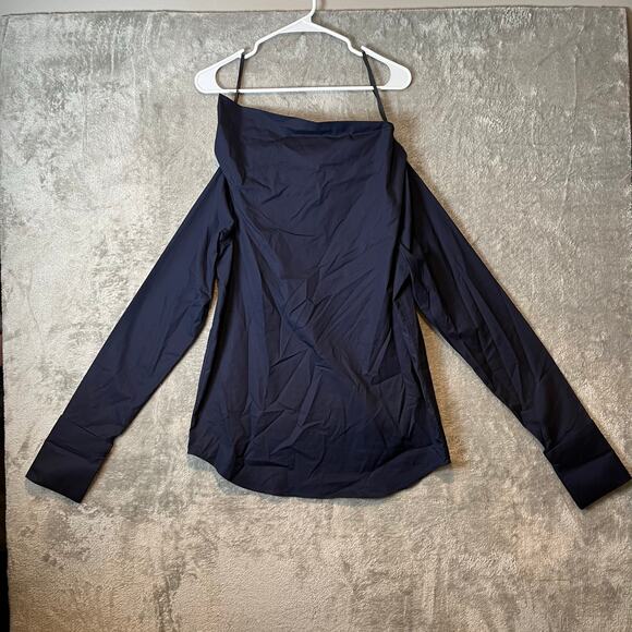 Anais Jourden Off Shoulder Poplin Top Size EU 42 US 12 Classic Modern Career - Picture 2 of 8